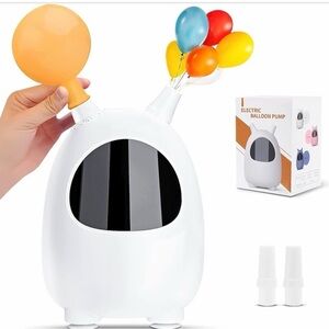 Amazon White Electric Balloon Pump with Multicolor Balloons